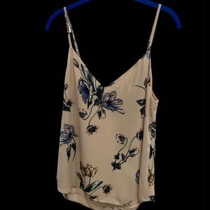 Babaton Aritzia pink floral silk camisole